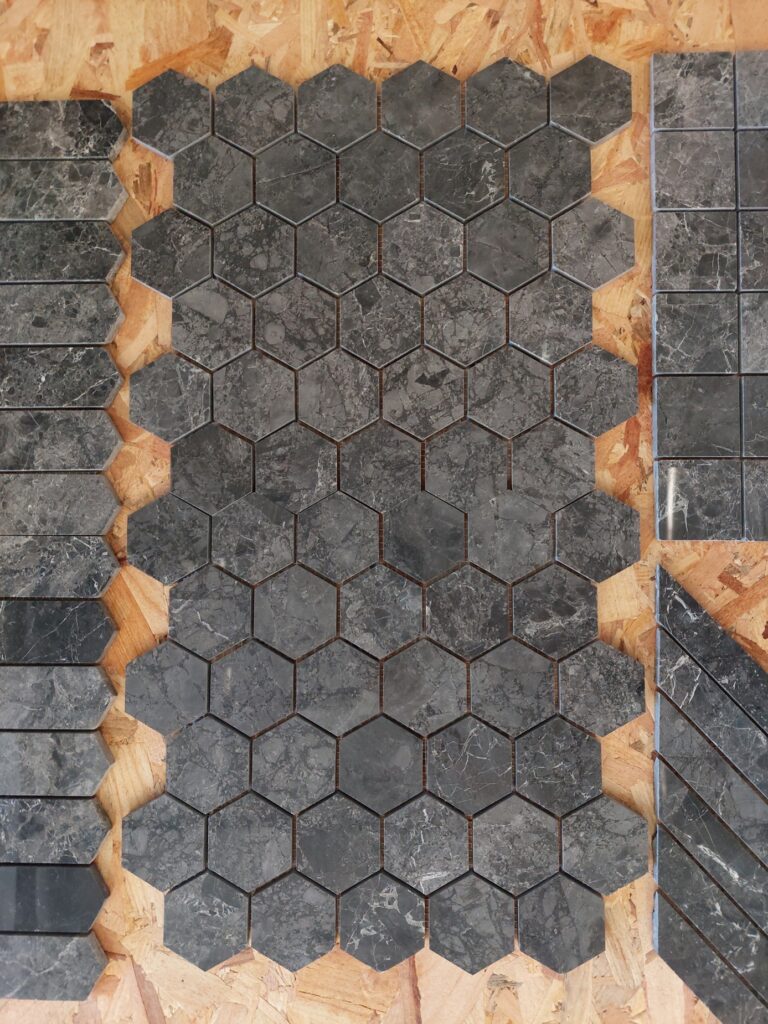 MS Damastas mosaics Hexagon